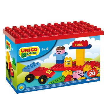 Unico-Set mit Bauplatte, 20-tlg