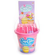 Cup Cake Beach Set in Bucket Pink