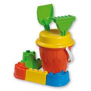 Bucket set with castle shapes