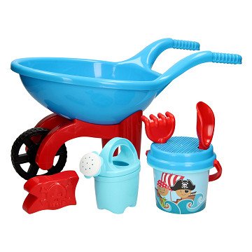 Wheelbarrow with Pirate Beach Set