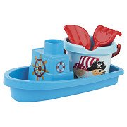 Piratenboot-Strand-Set