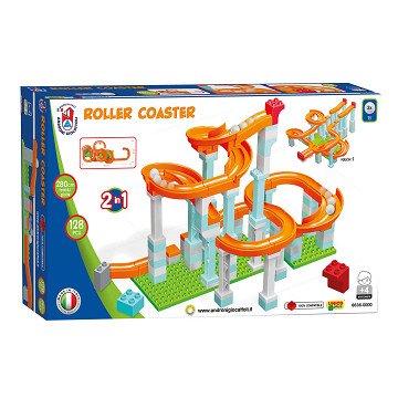 Marble track Roller Coaster Set, 128pcs.