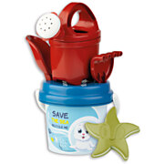 Toddler Bucket Set Recycled Plastic, 6 pcs.