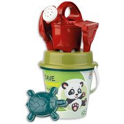Bucket set Recycled Plastic, 6 pcs. | Thimble Toys
