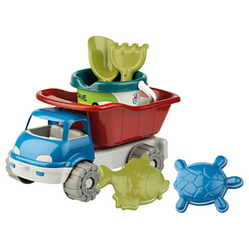 Bucket set with Dump Truck Recycled Plastic, 6 pcs.