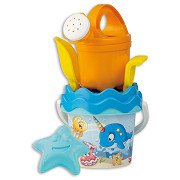 Bucket set with Sand and Watermill Underwater world, 6 pieces.