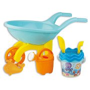 Wheelbarrow with Bucket Set Underwater World, 7 pcs.