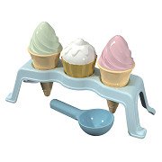 Cupcake- und Eiscreme-Strandset