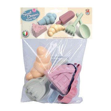 Sweets Sand Molds with Shovel and Rake, 6 pcs.