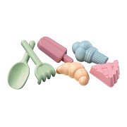 Sweets Sand Molds with Shovel and Rake, 6 pcs.