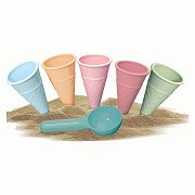 Ice Cream Sand Molds with Scoop, 6 pcs.