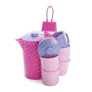 Dantoy Kaffeeservice rosa, lila 17tlg.