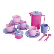 Dantoy Koffieset roze, lila  17dlg.