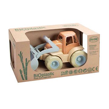 Dantoy Traktor mit Frontlader Blau/Orange, 30cm