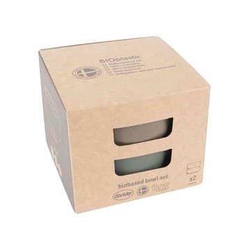 Dantoy Bowl Set Mocha/Olive Green, 2pcs.