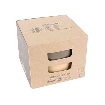 Dantoy Bowl set Beige/Mocha, 2 pieces.