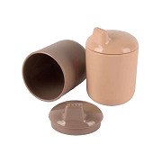 Dantoy Anti-spill Drinking Cups Beige/Mocha, 2pcs.