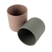 Dantoy Cup set Mocha/Olive green, 2 pcs.