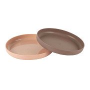 Dantoy Plate set Olive green/Mocha, 2 pcs.
