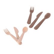 Dantoy Cutlery set Mocha/Beige, 6 pcs.