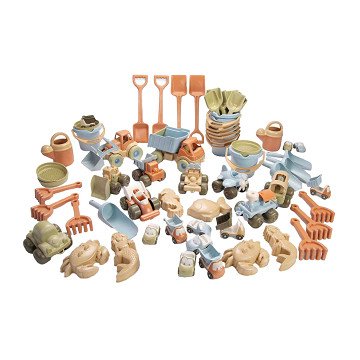 Dantoy Sandspielset mit Fahrzeugen, 62-tlg.