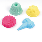 Ice Cream and Cupcakes Sand Molds, 4pcs.