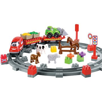 Abrick Platteland Trein met Accessoires