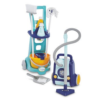Ecoiffier Clean Home Reinigungswagen mit Staubsauger