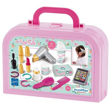 Ecoiffier Mademoiselle Beauty Suitcase, 14 pcs.