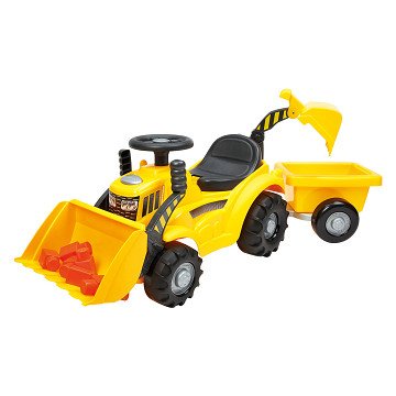 Ecoiffier Walking Tractor with Front Loader and Wagon