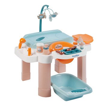 Ecoiffier Nursing Table with Bath, 13 pcs.