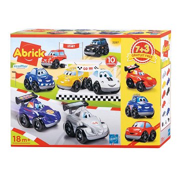 Abrick Racing Cars, 10 pcs.