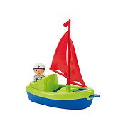 Ecoiffier Sailboat with Play Figure, 22cm