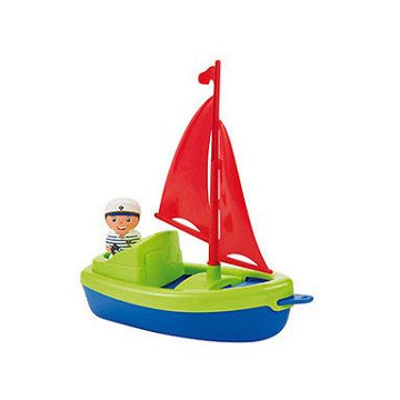 Ecoiffier Segelboot mit Spielfigur, 22 cm