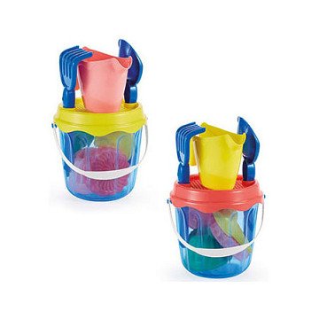 Ecoiffier Eimer-Set mit Gebäck-Sandformen, 9-tlg.