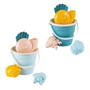 Ecoiffier Bucket Set with Shellfish Sand Molds, 6 pcs.