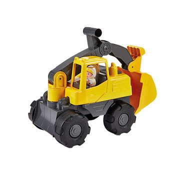 Ecoiffier Bagger mit Spielfigur, 35,5cm