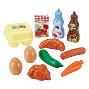 Ecoiffier Play Food Breakfast Play Set, 11 pieces.