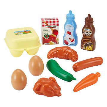 Ecoiffier Play Food Frühstücksspielset, 11-teilig.