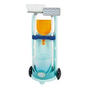 Ecoiffier Cleaning Trolley Blue, 5-piece.