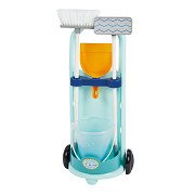 Ecoiffier Cleaning Trolley Blue, 5 pieces.