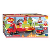 Ecoiffier Abrick Fire Truck with Fire Car