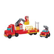 Abrick Feuerwehrauto mit Feuerwehrwagen