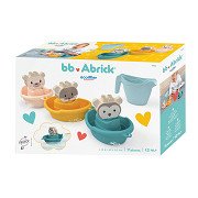 Ecoiffier bb Abrick Animal Bath Boats with Watering Can - 7-piece.