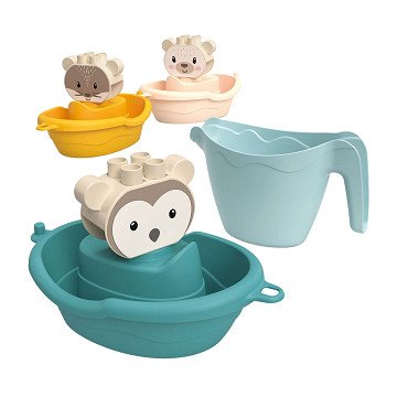 Abrick Bath Boats Animals with Watering Can, 7 pcs.
