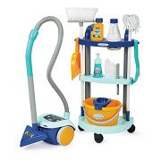 Ecoiffier Clean Home Cleaning Cart with Vacuum Cleaner