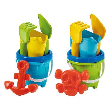 Ecoiffier Eimerset Pirat mit Zubehör, 6-tlg.