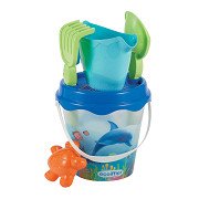 Ecoiffier Bucket Set Dolphin with Accessories, 6pcs.