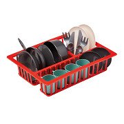 Ecoiffier 100% Chef Dish Rack with Pans and Dishes,