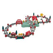 Ecoiffier Abrick - Bouwset Treinbaan, station en Accessoires, 140dlg.